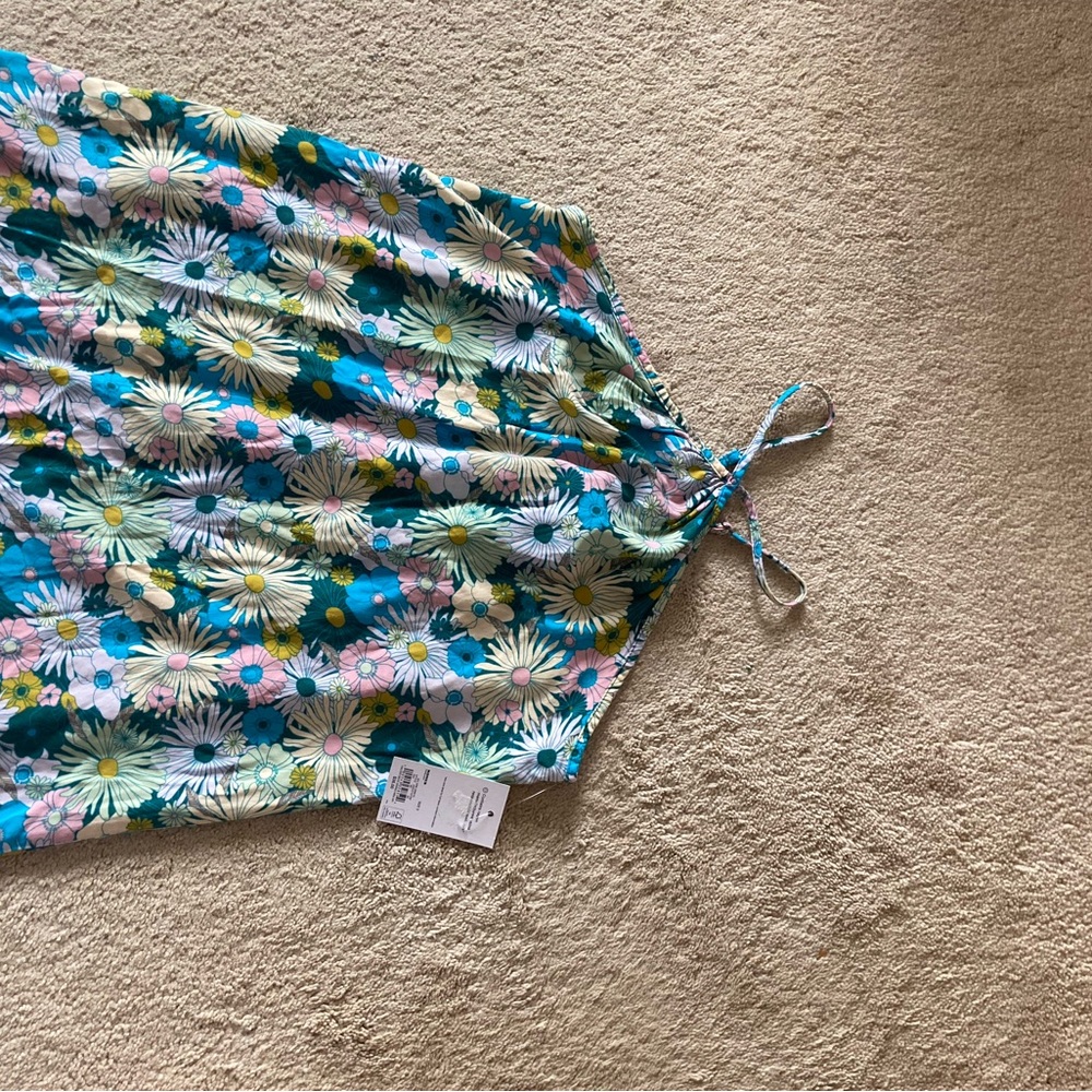 3/$24 SO dress Halter neck swing mini dress floral print dress boho S jr - Picture 9 of 17